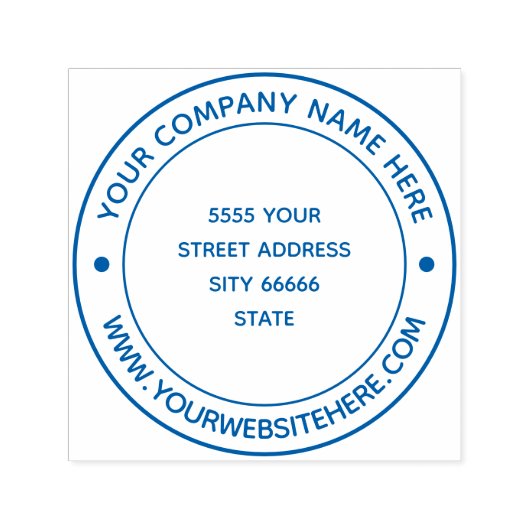 Tampon Auto-encreur Timbre d'auto-connexion circulaire d'adresse profe (Design)