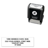 Tampon Auto-encreur Timbre d'auto-connexion d'adresse de nom d'entrepr (En situation)