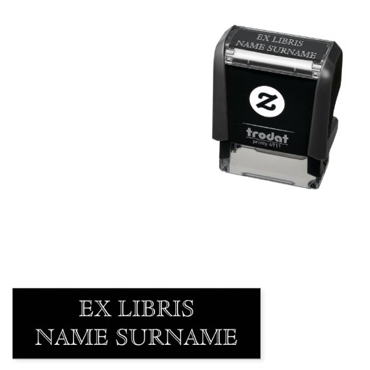 Tampon Auto-encreur Timbre d'auto-connexion Ex Libris Bookplate (En situation)