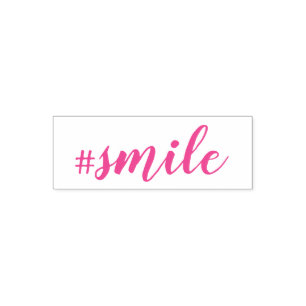 Tampon Auto-encreur Timbre d'auto-écriture #Smile