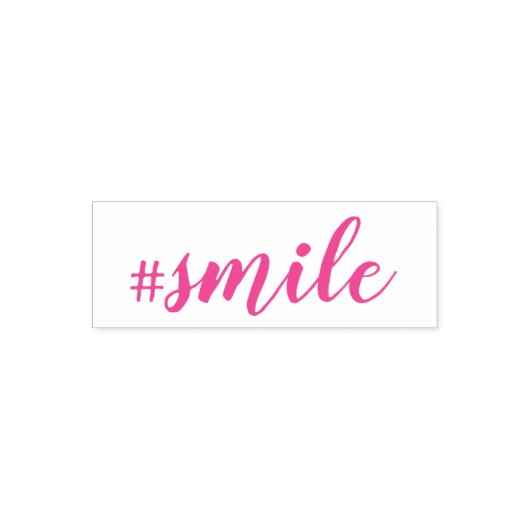Tampon Auto-encreur Timbre d'auto-écriture #Smile (Design)