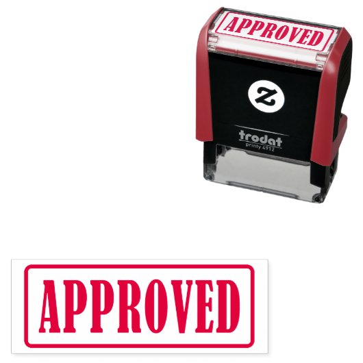 Tampon Auto-encreur Timbre d'auto-intégration d'Office Cadre Approuvé (En situation)