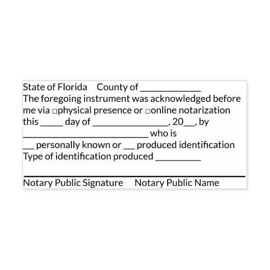 Tampon Auto-encreur Timbre de certificat d'accusé de réception FL (Design)