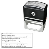 Tampon Auto-encreur Timbre de certification de copie publique standard (En situation)