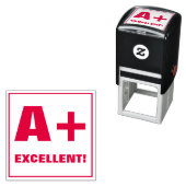 Tampon Auto-encreur Timbre de classement de l'enseignant : A+, EXCELLE (En situation)