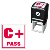 Tampon Auto-encreur Timbre de classement de l'enseignant : C+, PASS (En situation)