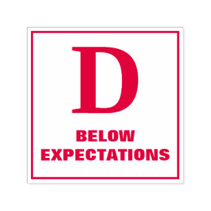 Tampon Auto-encreur Timbre de classement de l'enseignant : D, CI-DESSO