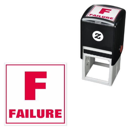 Tampon Auto-encreur Timbre de classement de l'enseignant : F, ÉCHEC (En situation)
