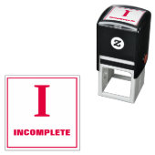 Tampon Auto-encreur Timbre de classement de l'enseignant : I - INCOMPL (En situation)