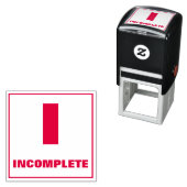 Tampon Auto-encreur Timbre de classement de l'enseignant : I, INCOMPLÈ (En situation)