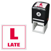 Tampon Auto-encreur Timbre de classement de l'enseignant : L, TARD (En situation)