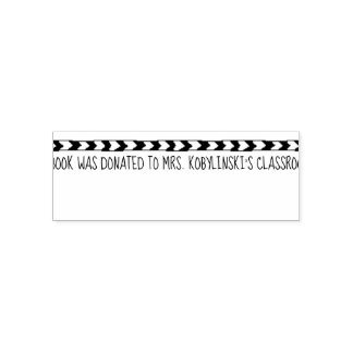 Tampon Auto-encreur Timbre de don de livre de classe
