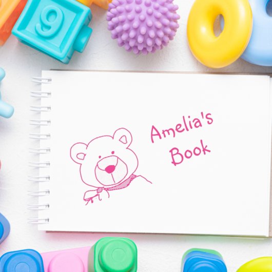 Tampon Auto-encreur Timbre de la plaque d'immatriculation de l'ours en