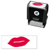 Tampon Auto-encreur Timbre de lèvres, timbre de baiser, timbre de bais (En situation)