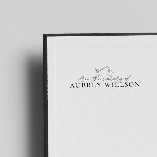 Tampon Auto-encreur Timbre de livre de nom personnalisé