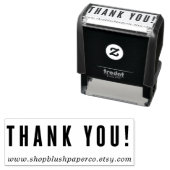Tampon Auto-encreur Timbre de Merci d'entreprise personnalisé | MERCI (En situation)