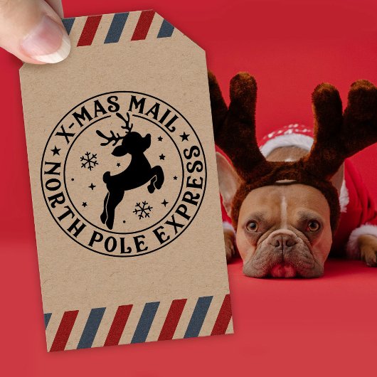 Tampon Auto-encreur Timbre de Noël Livraison spéciale Timbre du Père N