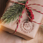 Tampon Auto-encreur Timbre de Noël Livraison spéciale Timbre du Père N