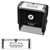 Tampon Auto-encreur Timbre de Noël personnalisable (En situation)