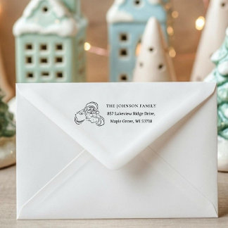 Tampon Auto-encreur Timbre de Noël personnalisé pour carte de Noël