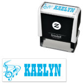 Tampon Auto-encreur Timbre de nom de musique (En situation)