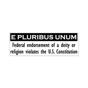 Tampon Auto-encreur Timbre d'E PLURIBUS UNUM - noir/grand