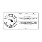 Tampon Auto-encreur Timbre de reconnaissance publique du notaire du Ma (Design)