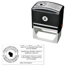 Timbre de reconnaissance publique du notaire du Wi