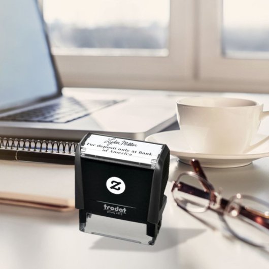 Tampon Auto-encreur Timbre de signature du dépôt électronique mobile