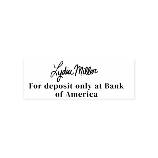 Tampon Auto-encreur Timbre de signature du dépôt électronique mobile (Design)