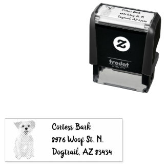 Tampon Auto-encreur Timbre d'encre de chien Morkie