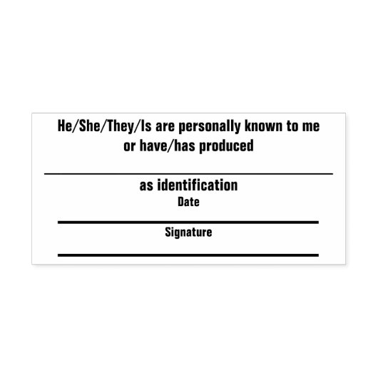 Tampon Auto-encreur Timbre d'identification avec date et signature (Design)