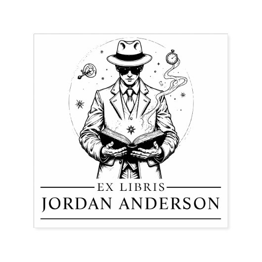 Tampon Auto-encreur Timbre du carnet du voyageur du temps (Design)