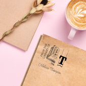 Tampon Auto-encreur Timbre du livre autoalimenté Monogramme