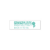 Tampon Auto-encreur Timbre en caoutchouc auto-absorbant incomplet (Design)