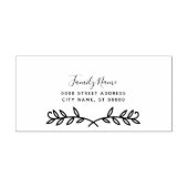 Tampon Auto-encreur Timbre en caoutchouc auto-alimenté feuille (Design)