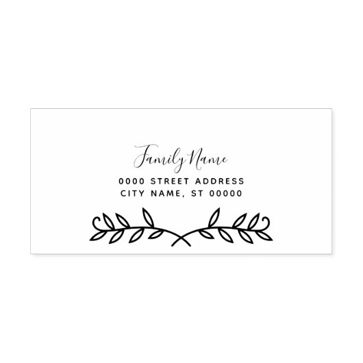 Tampon Auto-encreur Timbre en caoutchouc auto-alimenté feuille (Design)