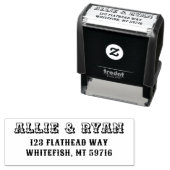 Tampon Auto-encreur Timbre en caoutchouc auto-alimenté occidental (En situation)