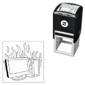 Tampon Auto-encreur Timbre en caoutchouc auto-encastrable (En situation)