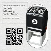 Tampon Auto-encreur Timbre en caoutchouc auto-encastré du code QR