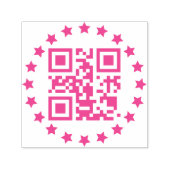 Tampon Auto-encreur Timbre en caoutchouc auto-encastré du code QR (Design)
