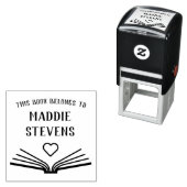 Tampon Auto-encreur Timbre en caoutchouc auto-encollé du livre personn (En situation)