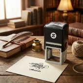 Tampon Auto-encreur Timbre en caoutchouc auto-encollé personnalisé d'a