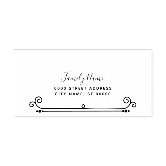 Tampon Auto-encreur Timbre en caoutchouc auto-encollé simple (Design)