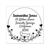 Tampon Auto-encreur Timbre en caoutchouc auto-encre de bulldog (Design)