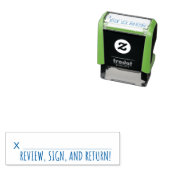 Tampon Auto-encreur Timbre en caoutchouc auto-encre signature (En situation)