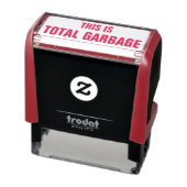 Tampon Auto-encreur Timbre en caoutchouc "C'EST TOTALE GARBAGE" (Produit)