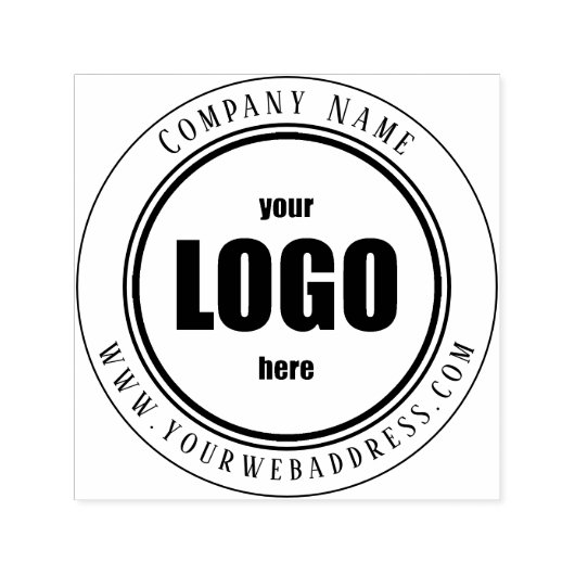 Tampon Auto-encreur Timbre en caoutchouc circulaire LOGO personnalisé (Design)