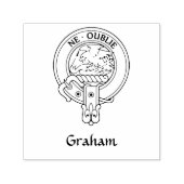 Tampon Auto-encreur Timbre en caoutchouc Clan Graham Crest (Design)
