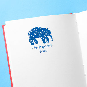 Tampon Auto-encreur Timbre En Caoutchouc Cute Elephant